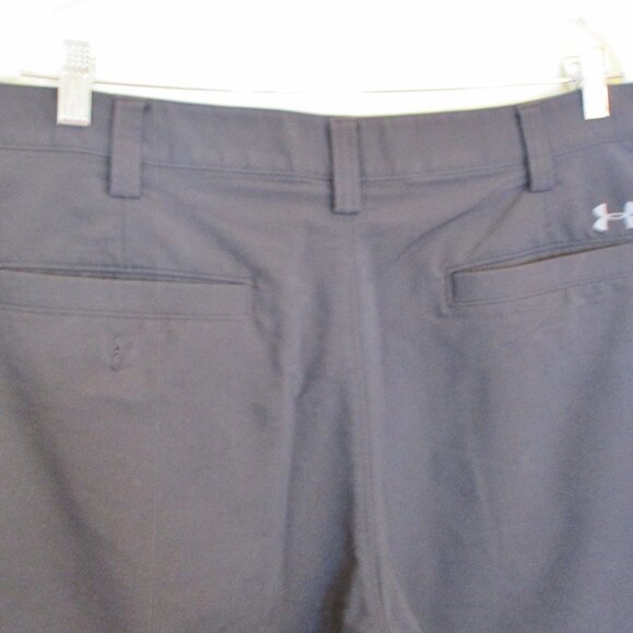 Under Armour Men's Bermuda Shorts, Navy Blue, Flat Front, Size 36 x 11 - Picture 5 of 10
